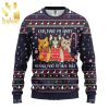 Cat Cute Witcher Ugly Christmas Wool Knitted Sweater