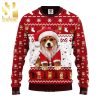 Cat Make Me Happy Ugly Christmas Wool Knitted Sweater