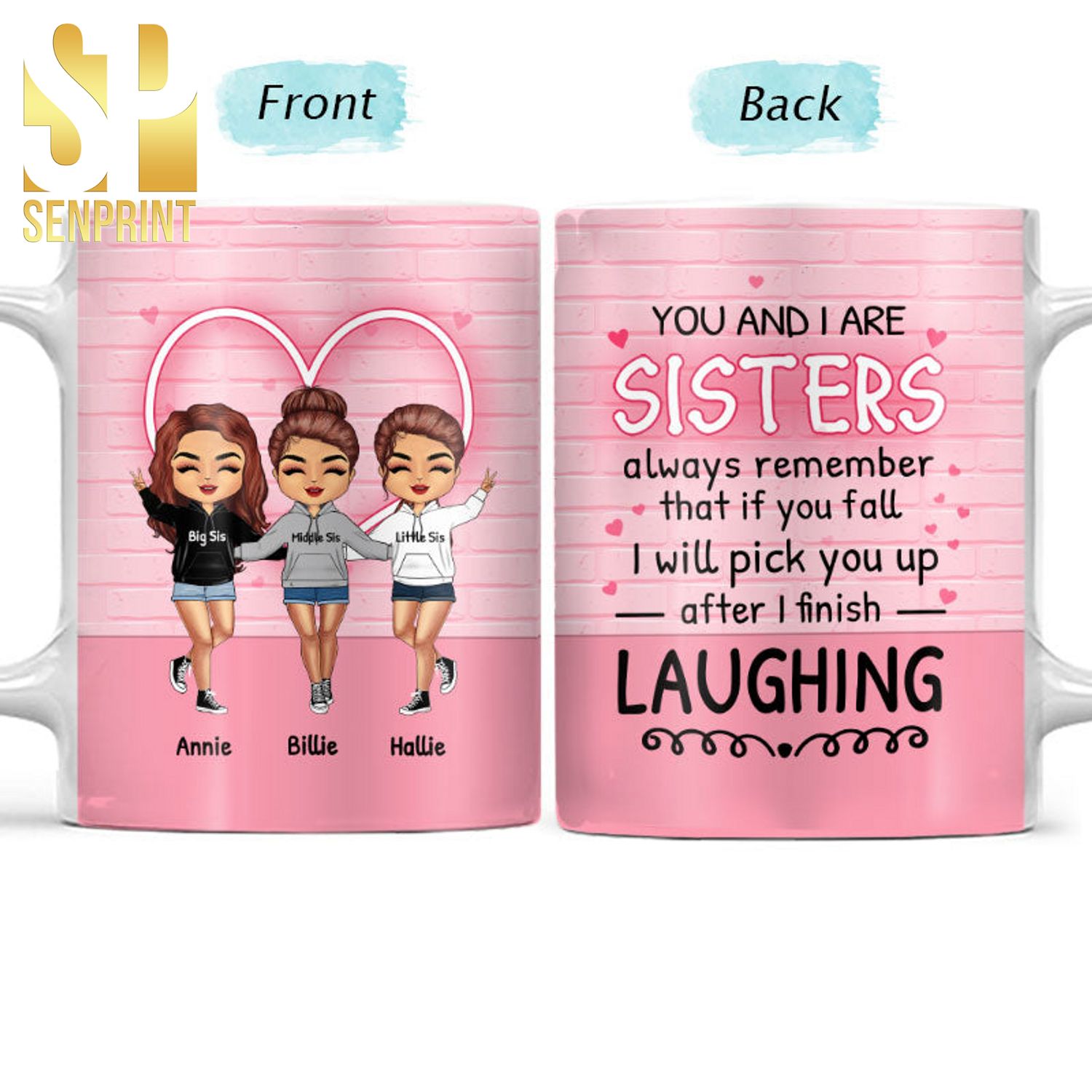 Personalized After I Finish Laughing Gift For Sisters Mug