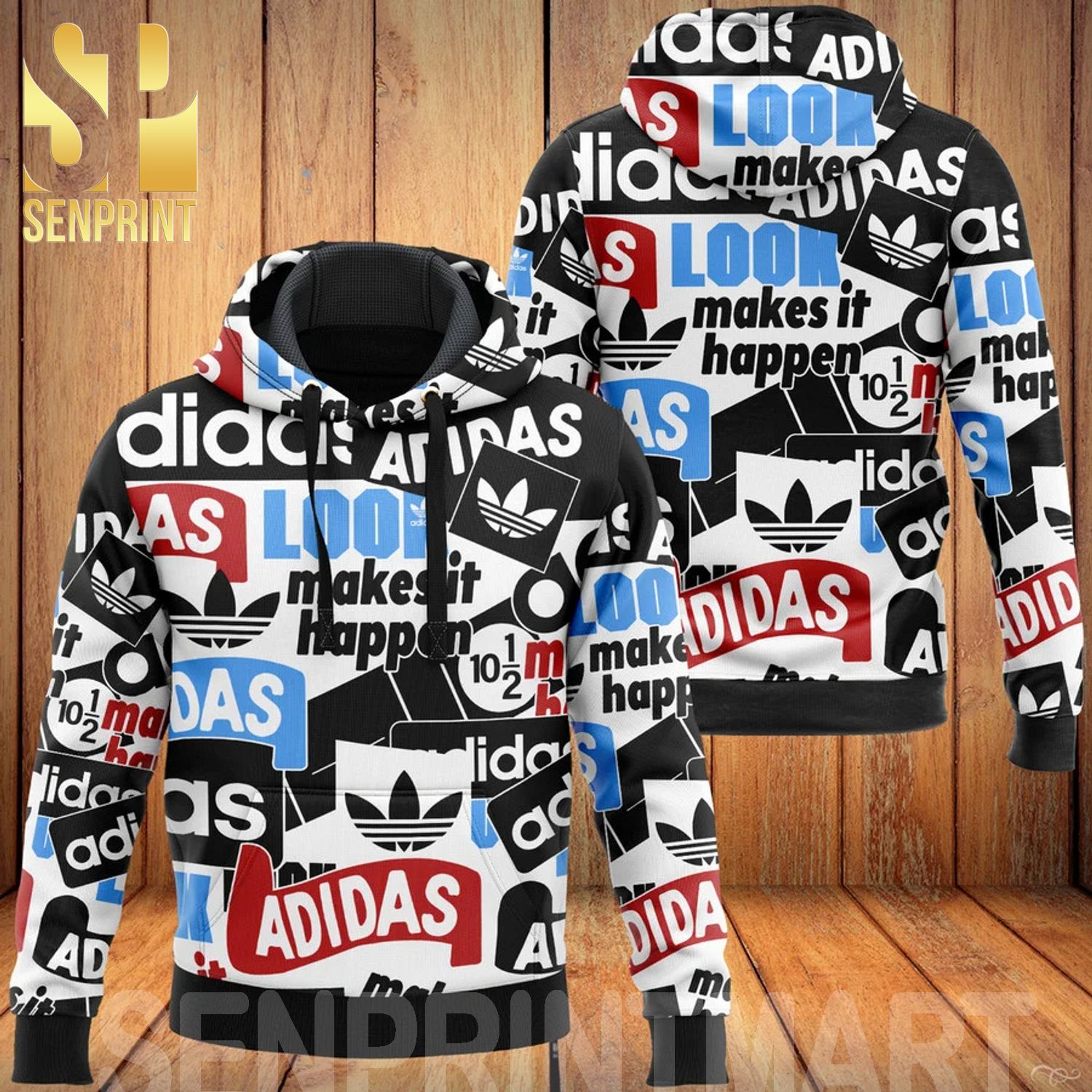 Adidas Symbol Luxury All Over Print Shirt