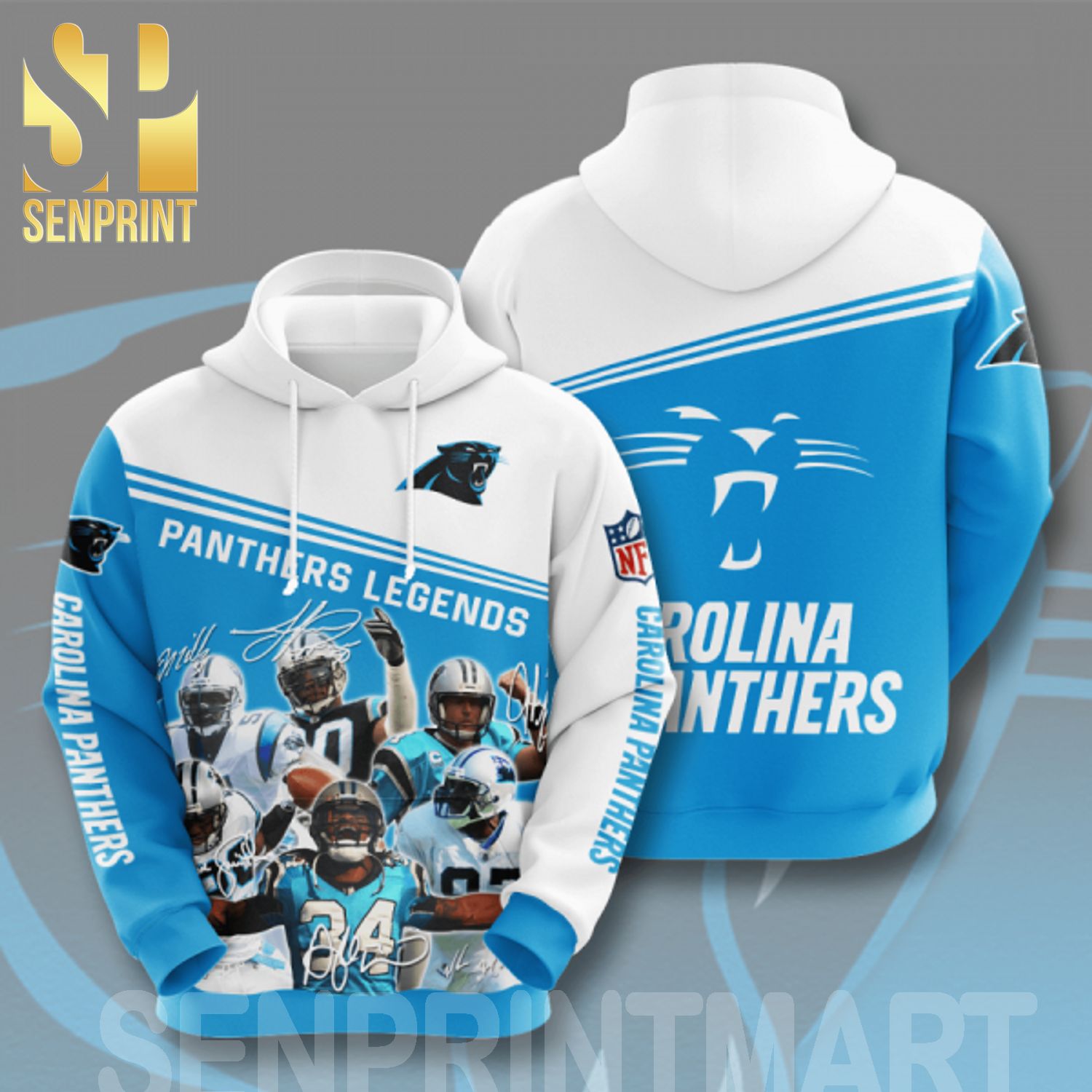 Carolina Panthers Legends 3D All Over Print Shirt