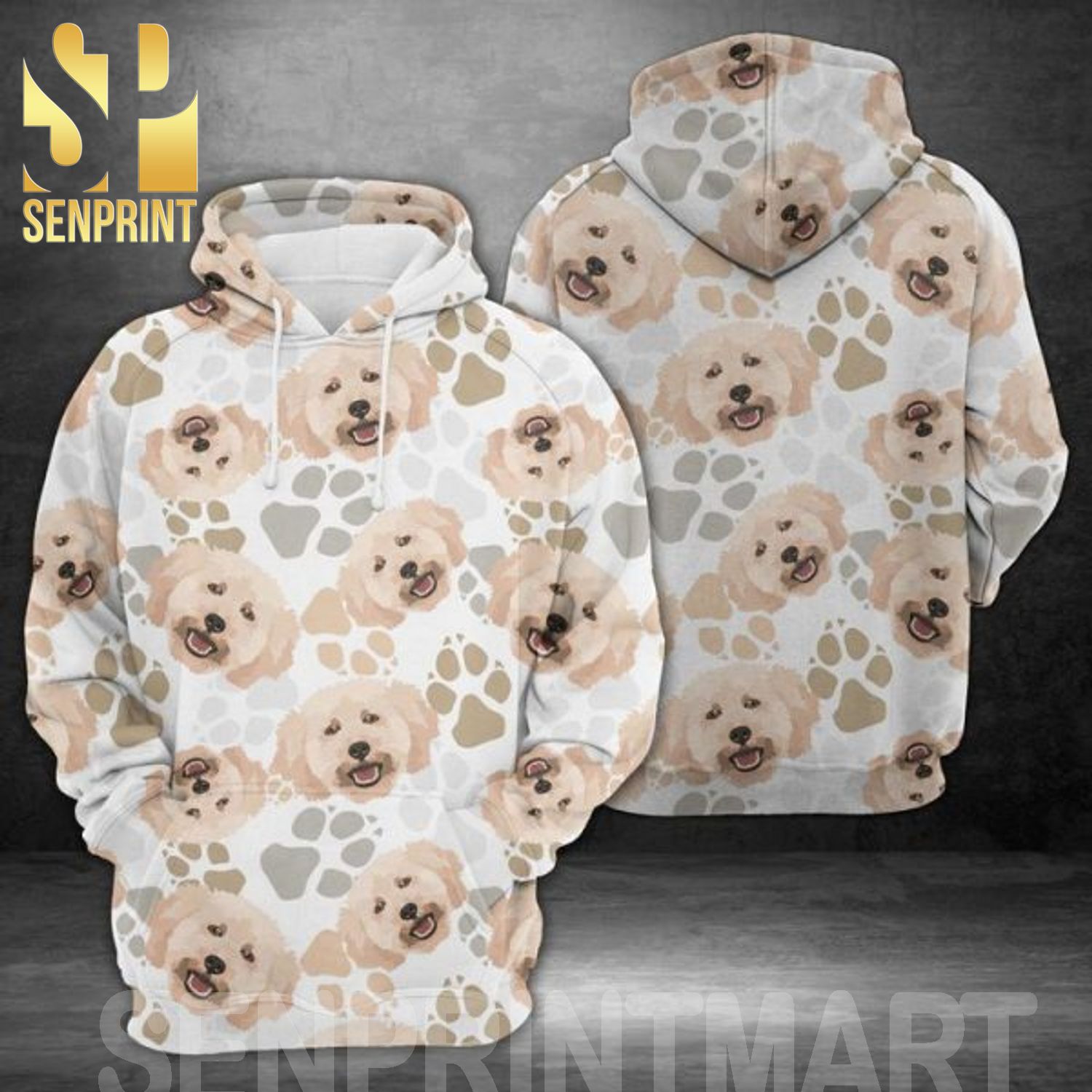 Dog Paws Poodle For Fans 3D All Over Print Shirt