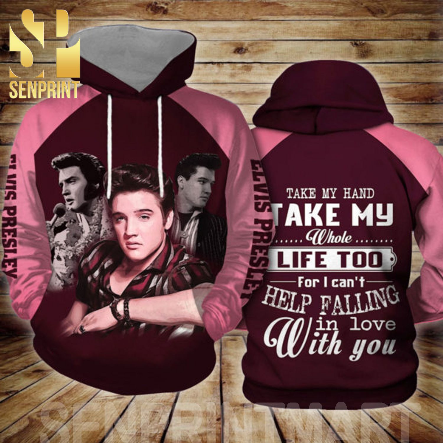 Elvis Presley Take My Hand Take My Whole Life Too 3D All Over Print Shirt