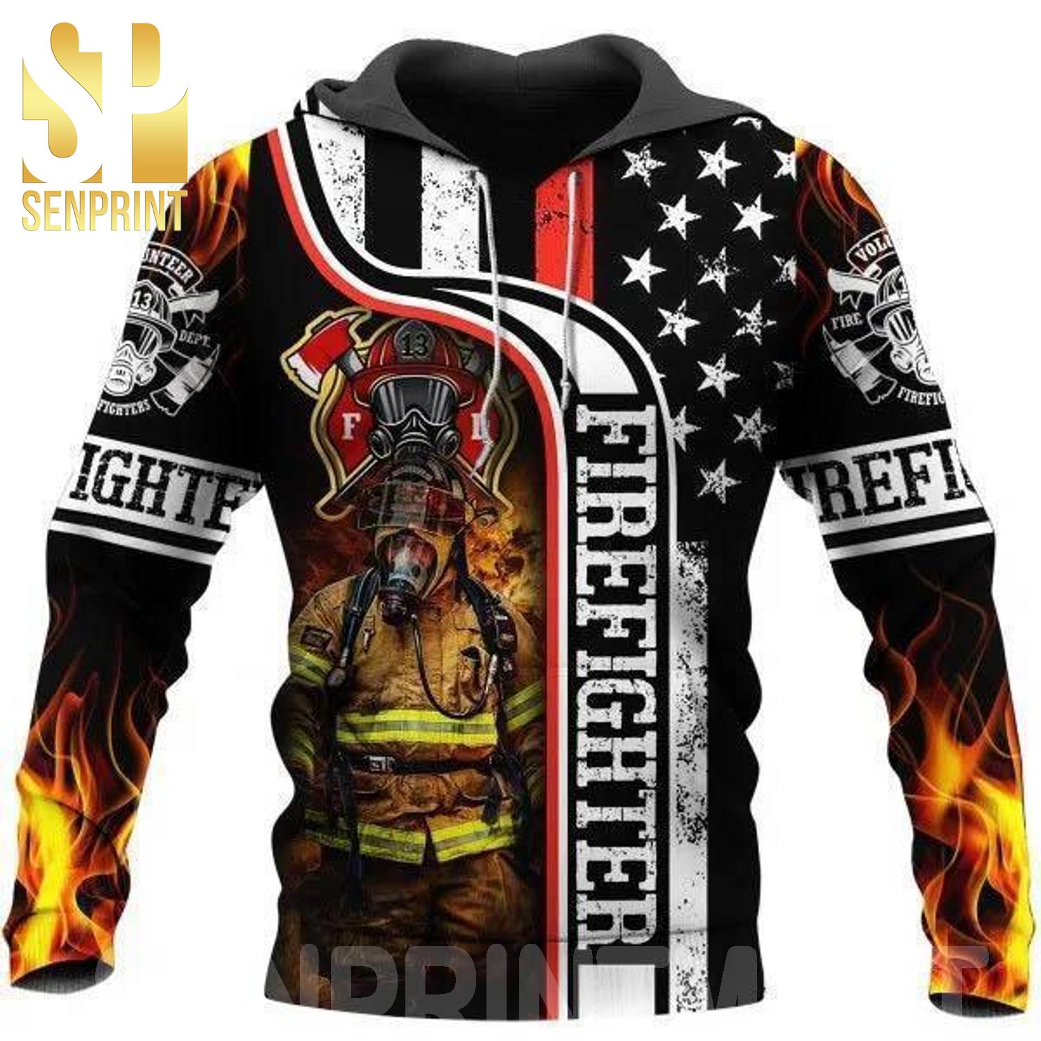 Firefighter 3D All Over Print Shirt