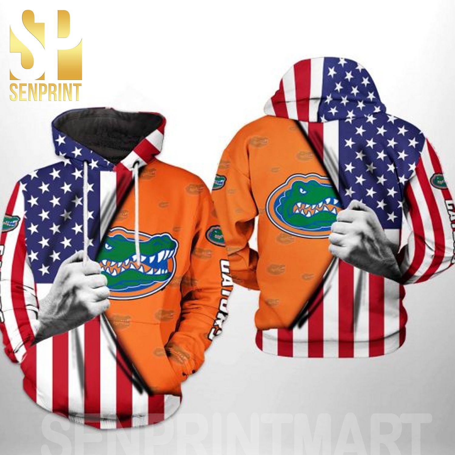 Florida Gators NCAA US FLag 3D All Over Print Shirt