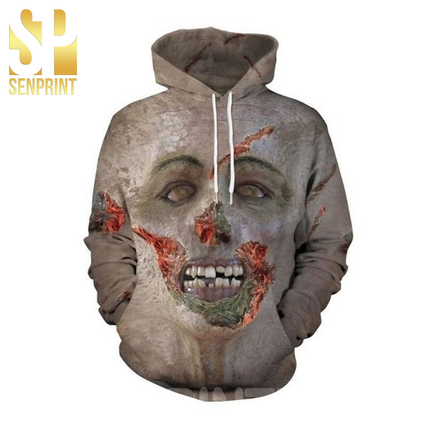 Halloween Zombie Face Print 3D All Over Print Shirt