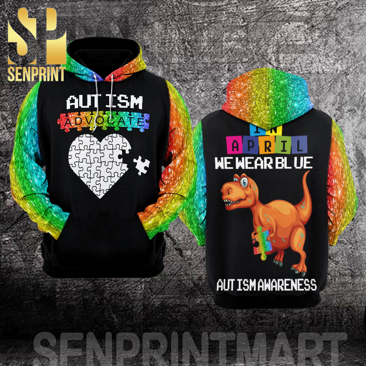 Autism Advocate Autism Awareness Day Full Printing Shirt