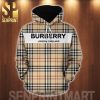 Burberry Black Classic Symbol Pattern Full Printed Shirt
