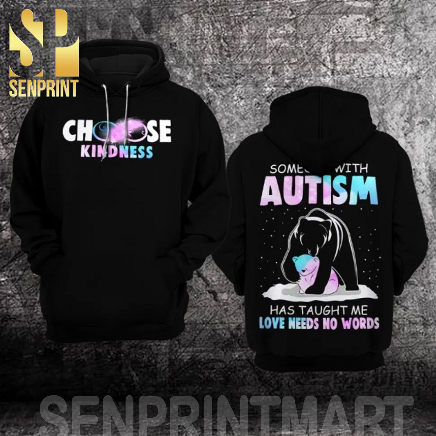 Choose Kindness Personalized Autism Awareness Day Full Printing Shirt