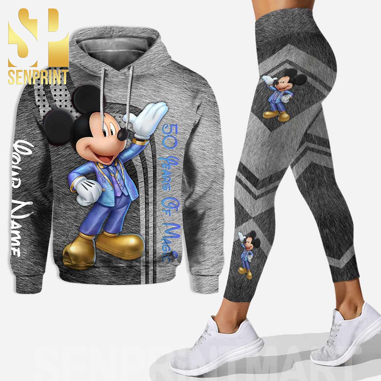 Custom Mickey Mouse 50th Anniversary Disney World Gifts All Over Printed Shirt