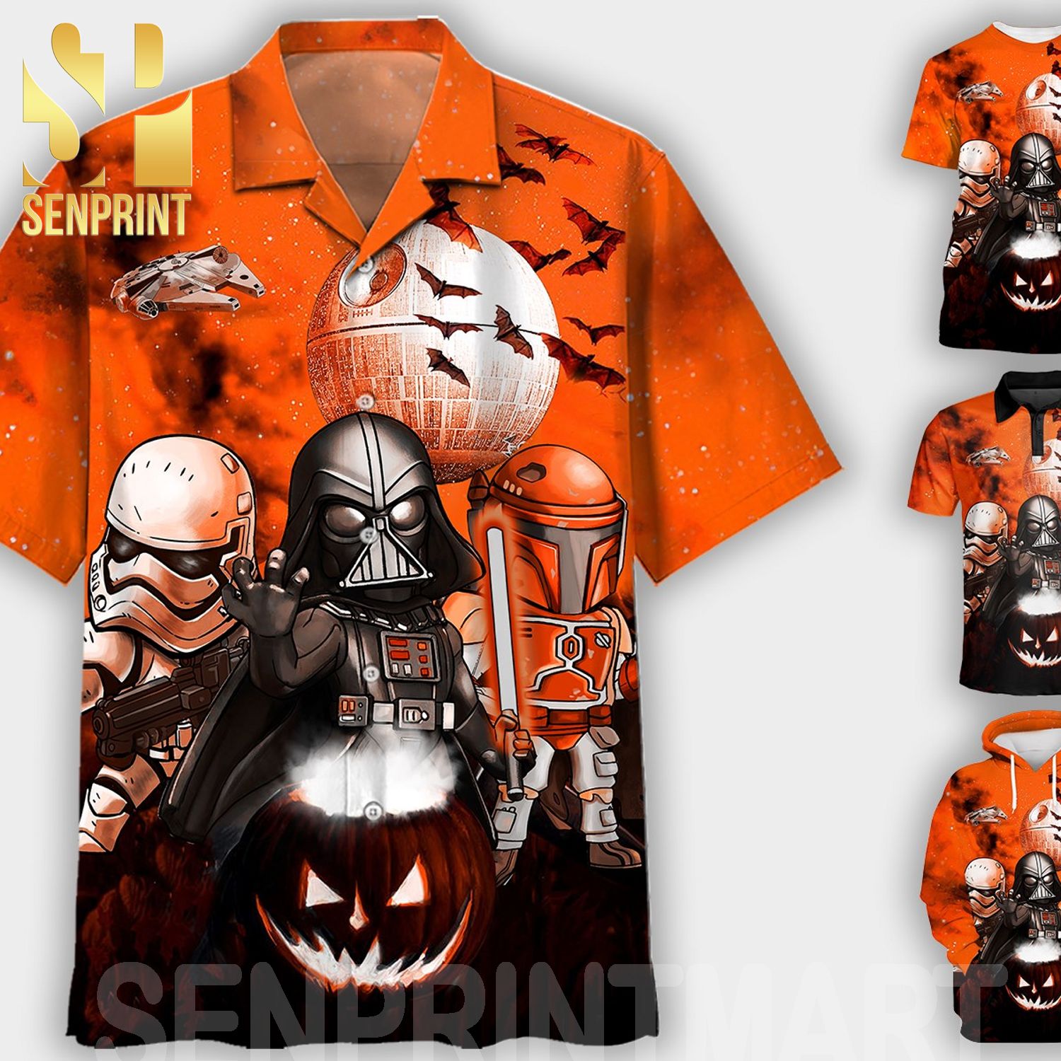 Darth Vader Boba Fett Star Wars Gifts For Fans Full Printing Shirt