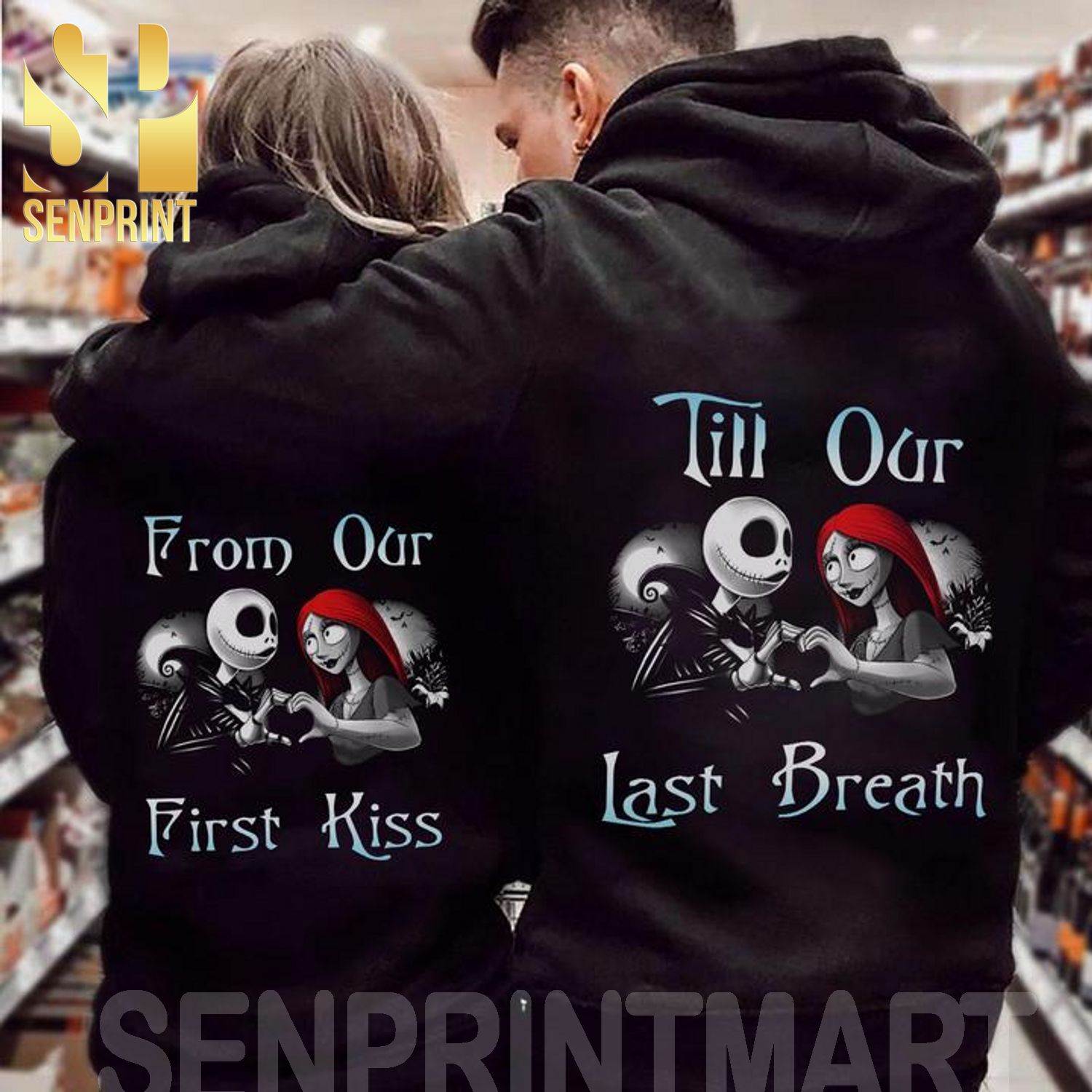 From Our First Kiss Till Our Last Breath Valentine’s Gifts Couple 3D Full Printing Shirt