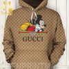 Gucci Mickey Mouse Classic Symbol Pattern Full Printed Shirt