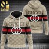 Gucci Stripe Classic Symbol Pattern Full Printed Shirt