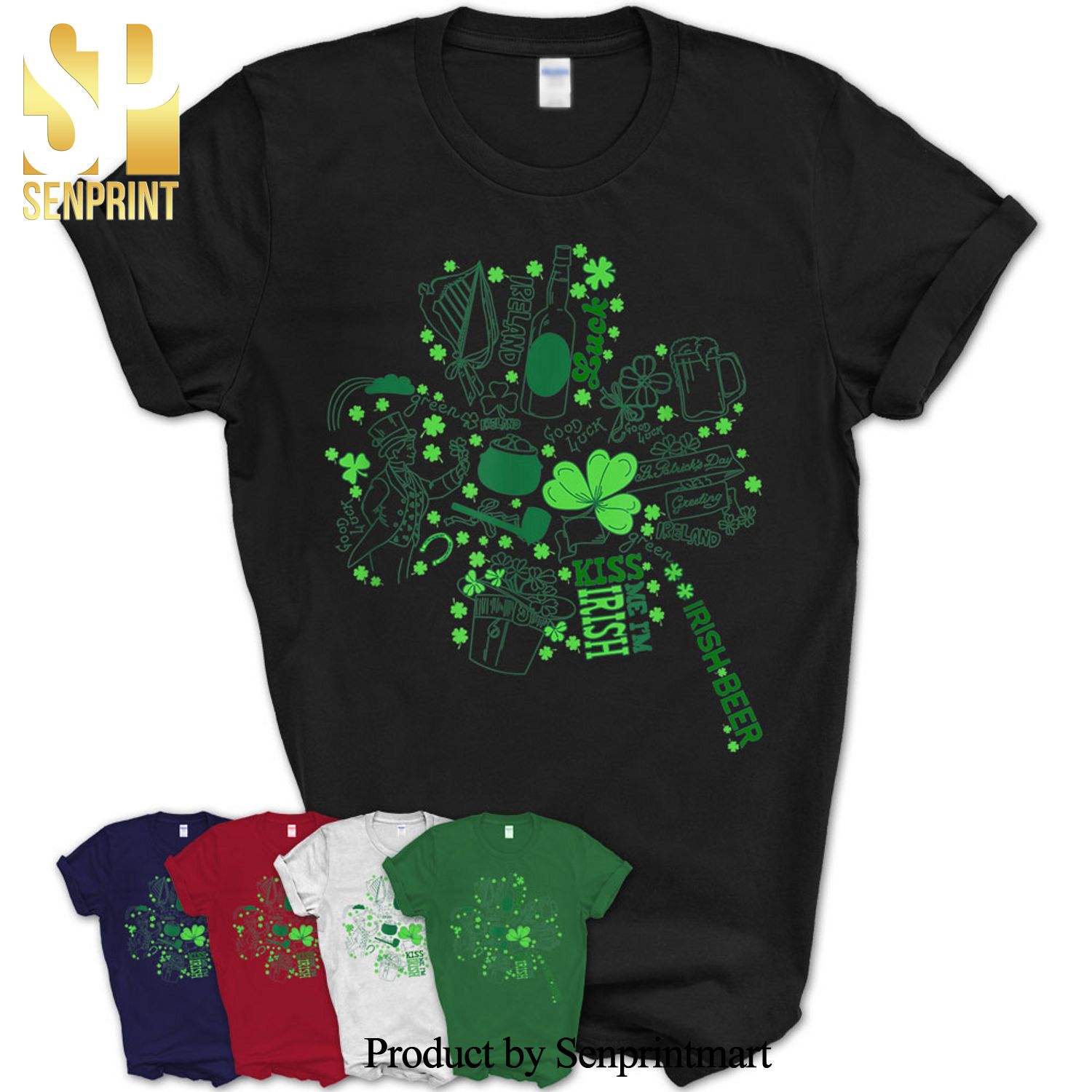 Beautiful Four-Leaf Clover Saint Patrick’s Day Day Gift Shirt