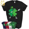 Funny Basketball And Four Leaf Clover St Patrick Day Gift Shirt
