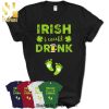 Irish Heart Lucky Shamrock Dog Paws Shirt