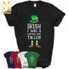 Irish I Was A Little Bit Taller Gift Sunset St Patricks Day Shirt