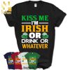 Kiss Me I’M Drunk And Single Saint Patrick’s Day Bar Crawl Shirt