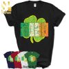 Retro Shamrock St Patricks Day Lips Phone Grip Women Shirt