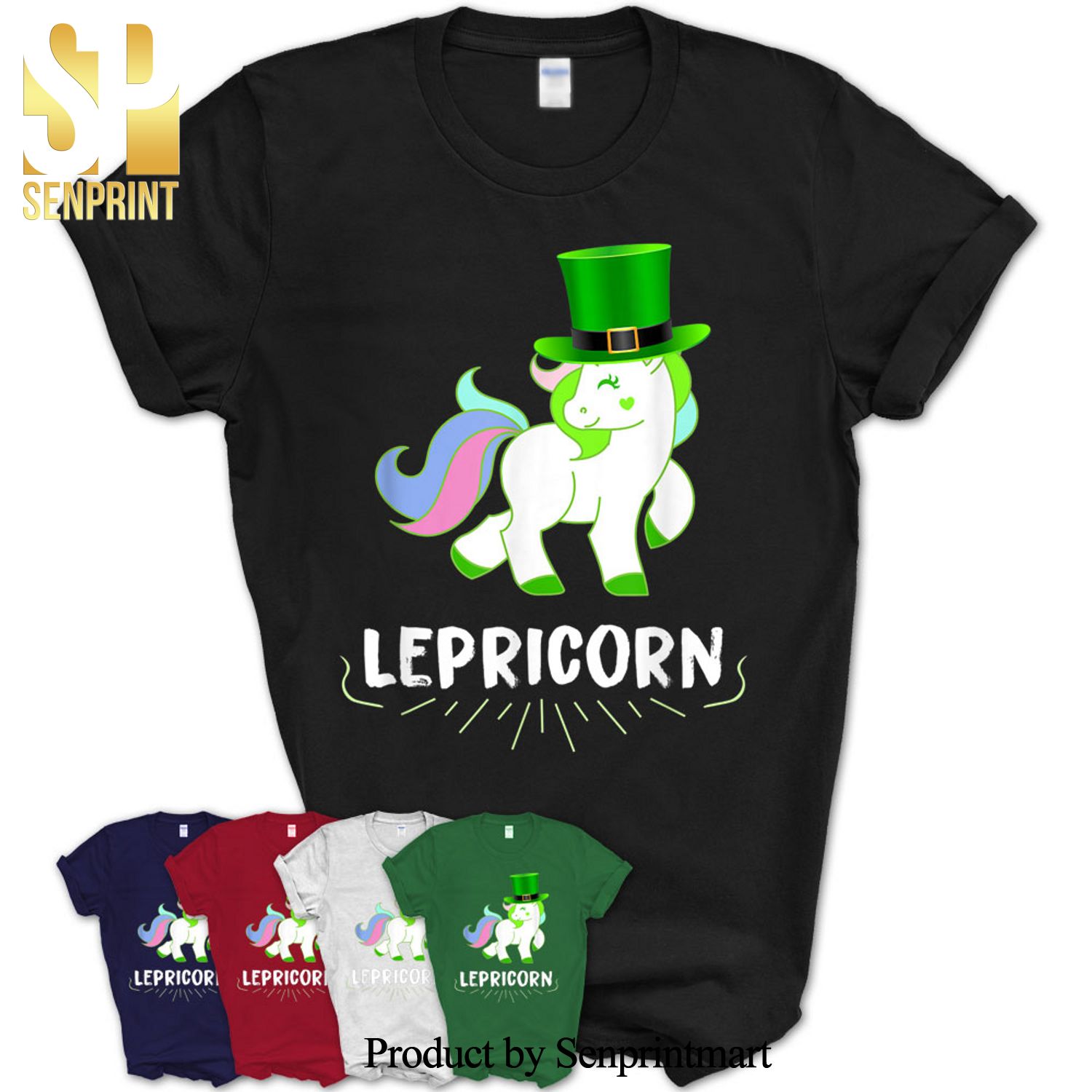 Saint Patrick’s Day Cute Lepricorn Apparel Shirt