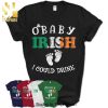 Womens Green Plaid Shamrock Boobs Adult Funny Saint Patrick’s Day Shirt