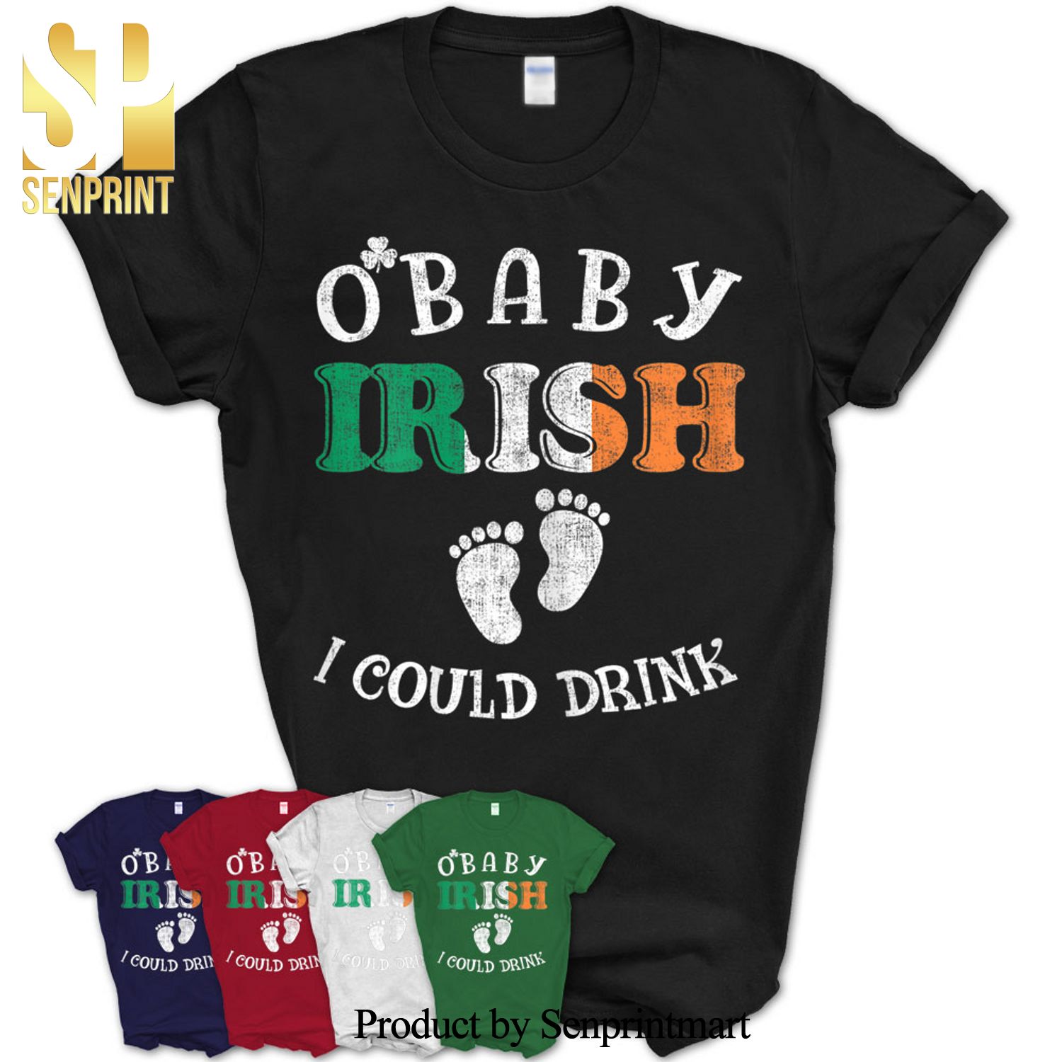 Womens Irish I Could Drink Shirt Pregnancy Announcement St Patricks Shirt