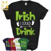 Womens Irish I Could Drink Shirt Pregnancy Announcement St Patricks Shirt