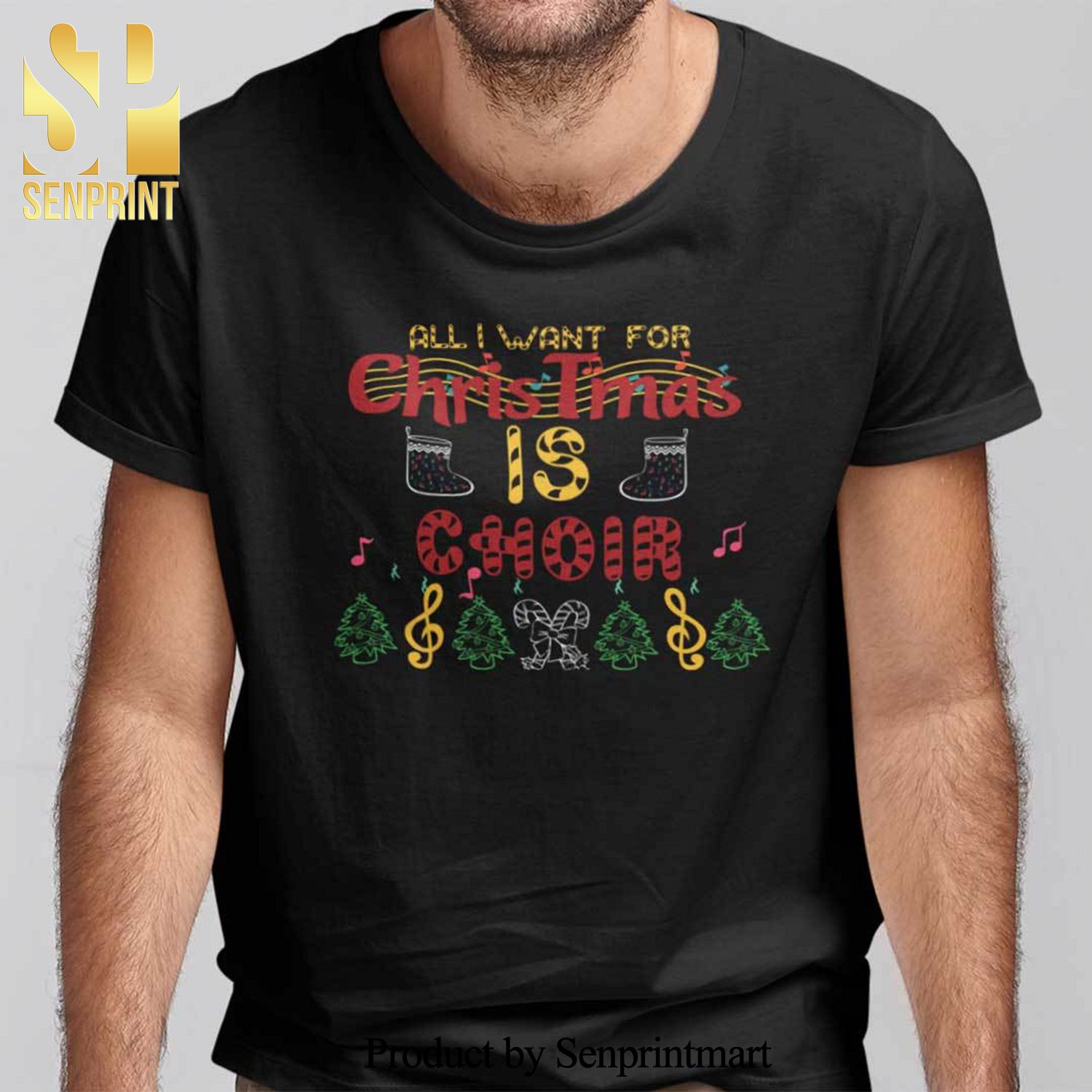 All I Want For Christmas Is A Choir Christmas Gifts Shirt Tee