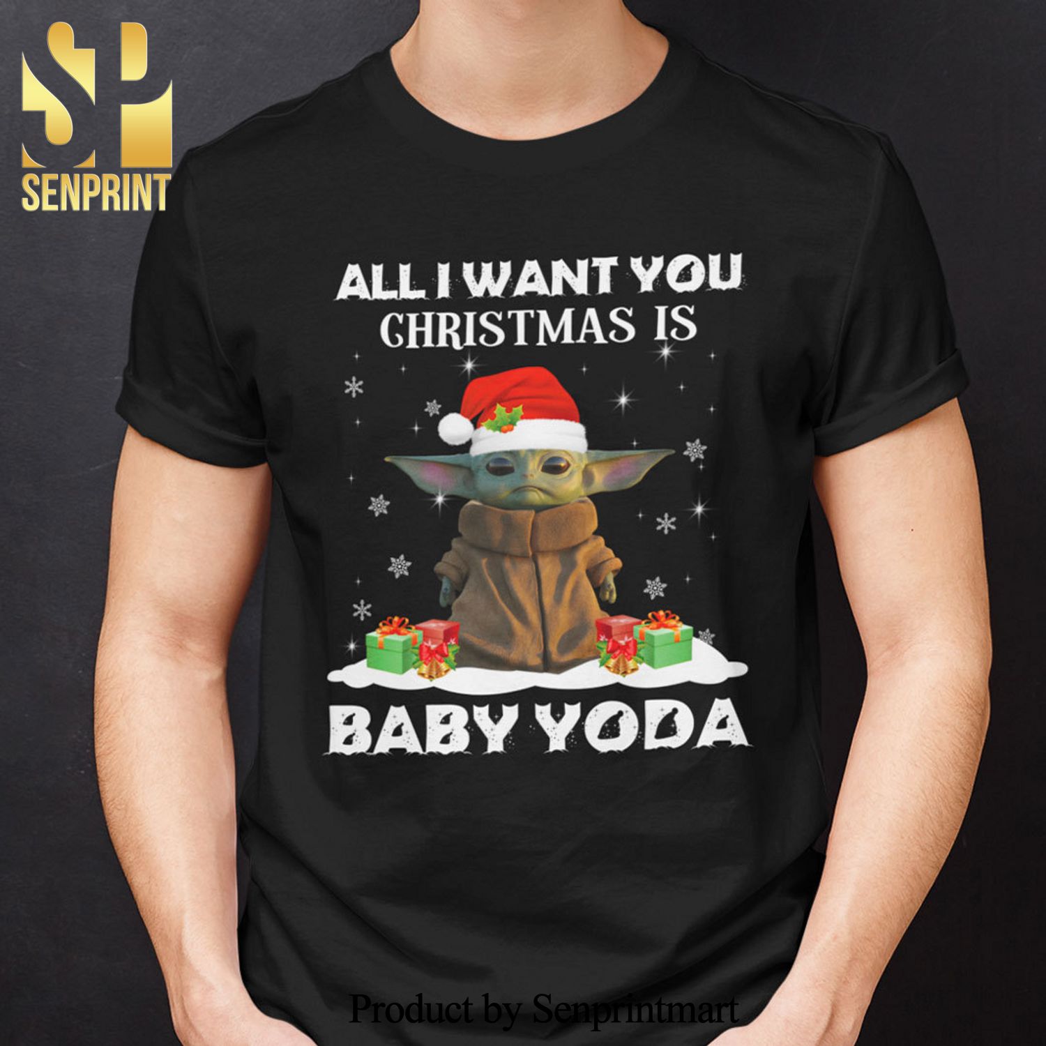 All I Want You Christmas Is Baby Yoda Christmas Gifts Shirt