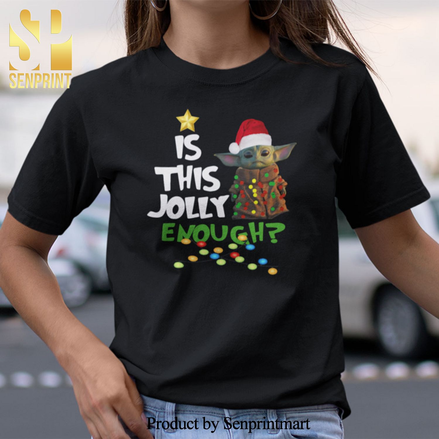 Baby Yoda Christmas Gifts Shirt Is This Jolly Enough
