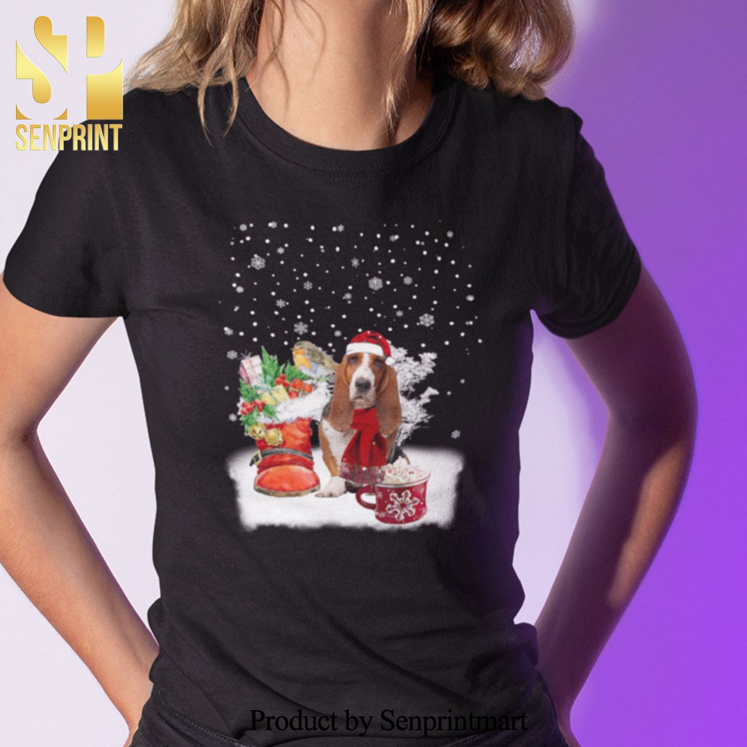 Basset Hound Dog Christmas Gifts Shirt Basset Hound Lovers