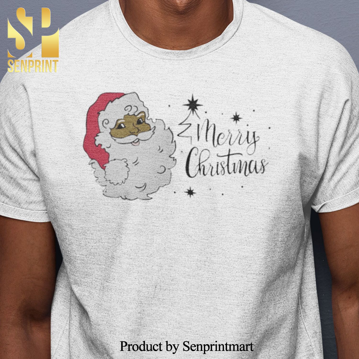 Black Santa Claus Merry Chrismas Christmas Gifts Shirt