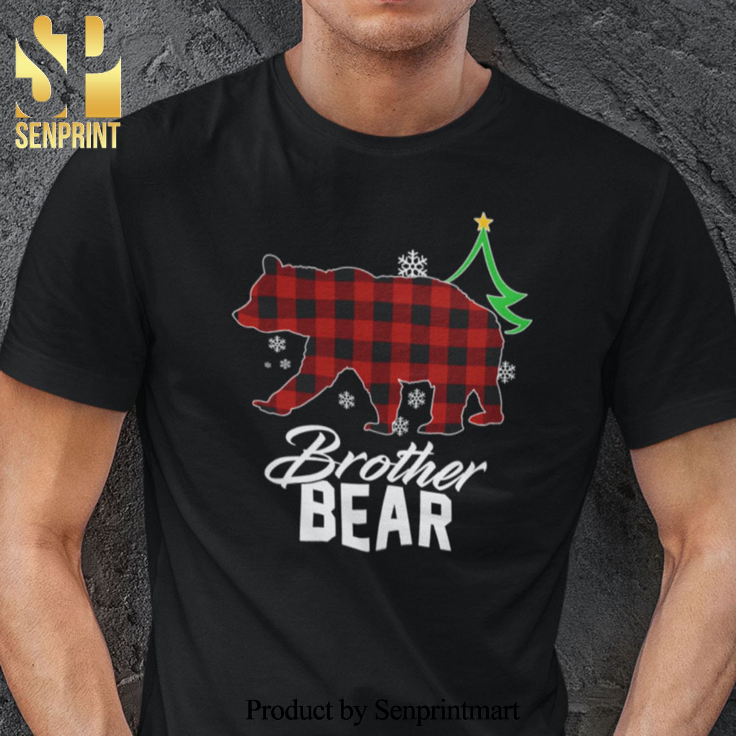 Brother Bear Christmas Gifts Shirt Red Buffalo Plaid Polar Bear