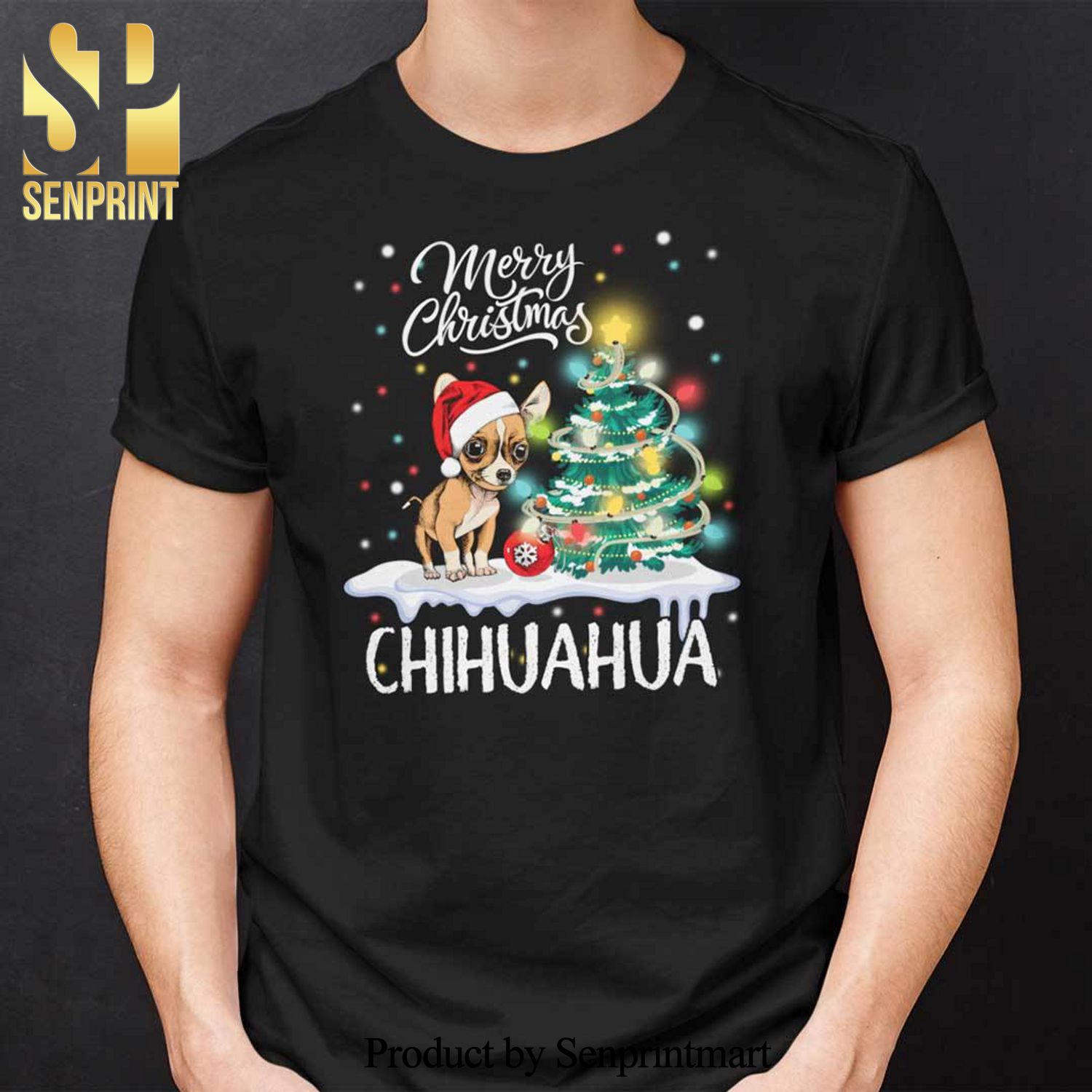 Chihuahua Christmas Gifts Shirt Merry Christmas Chihuahua