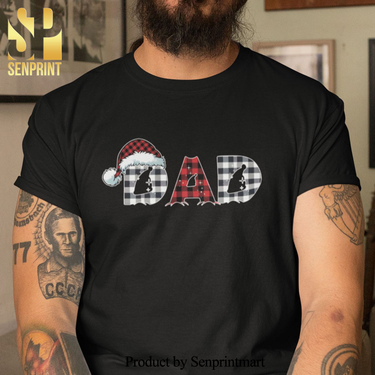 Christmas Family Matching Christmas Gifts Shirt Dad Tee