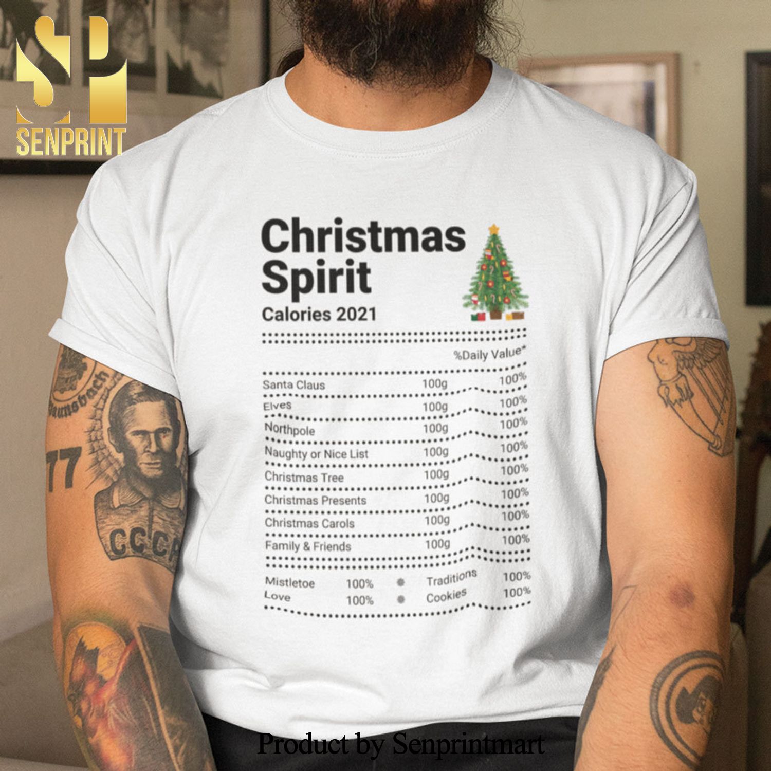 Christmas Nutrition Christmas Gifts Shirts Christmas Spirit Calories 2021