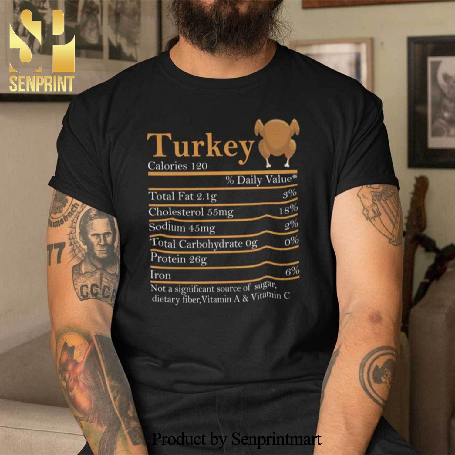 Christmas Nutrition Christmas Gifts Shirts Turkey Nutrition Facts