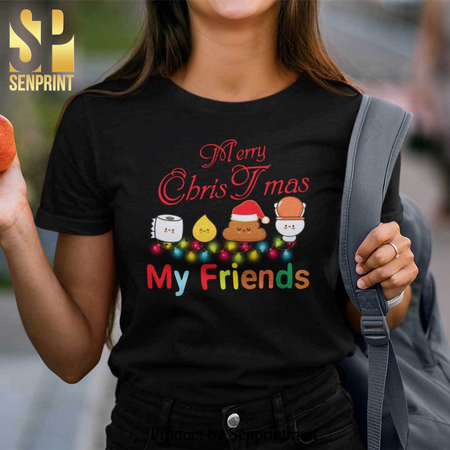 Christmas Poop Emoji Christmas Gifts Shirt Merry Christmas My Friends