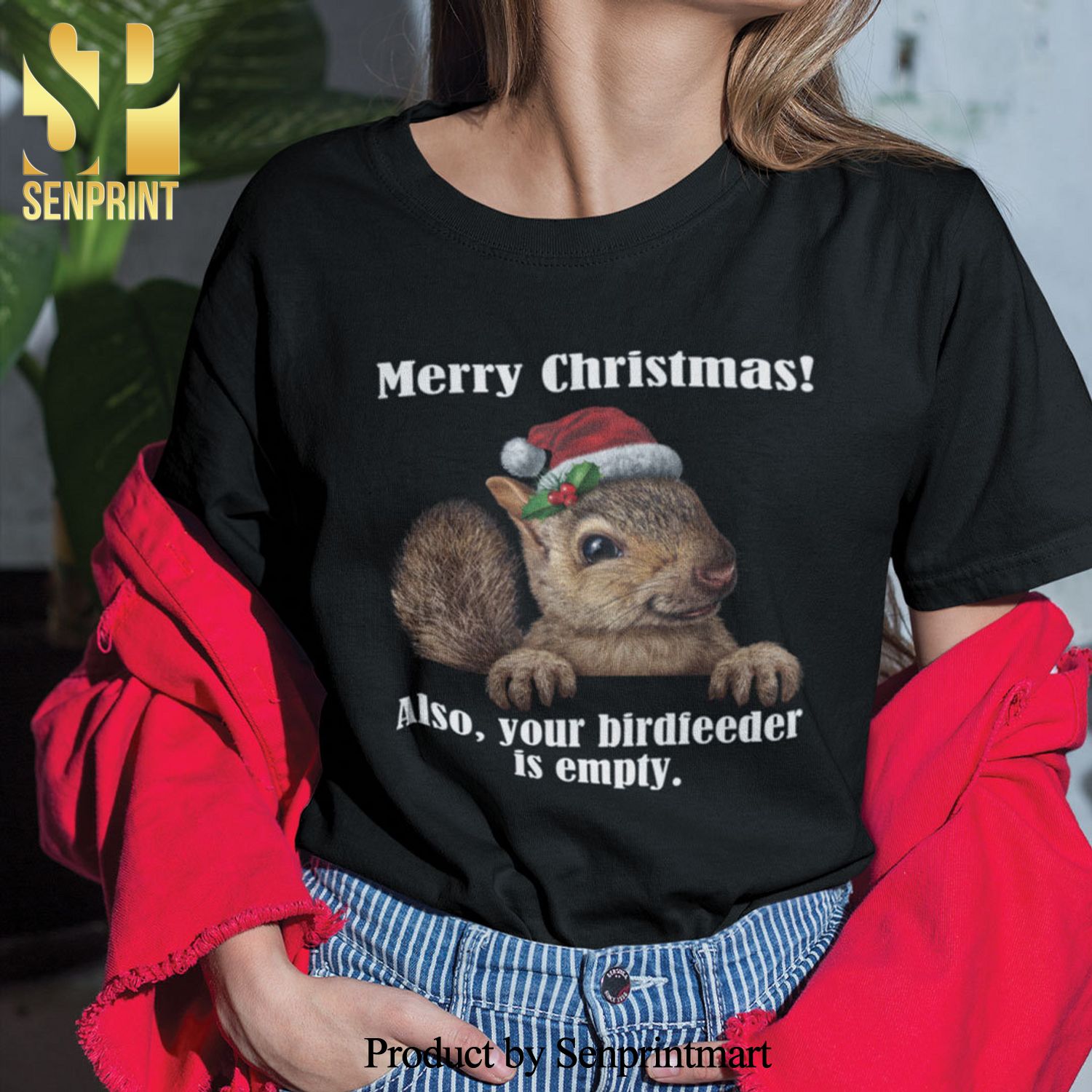 Christmas Squirrel Gifts Shirt Merry Christmas