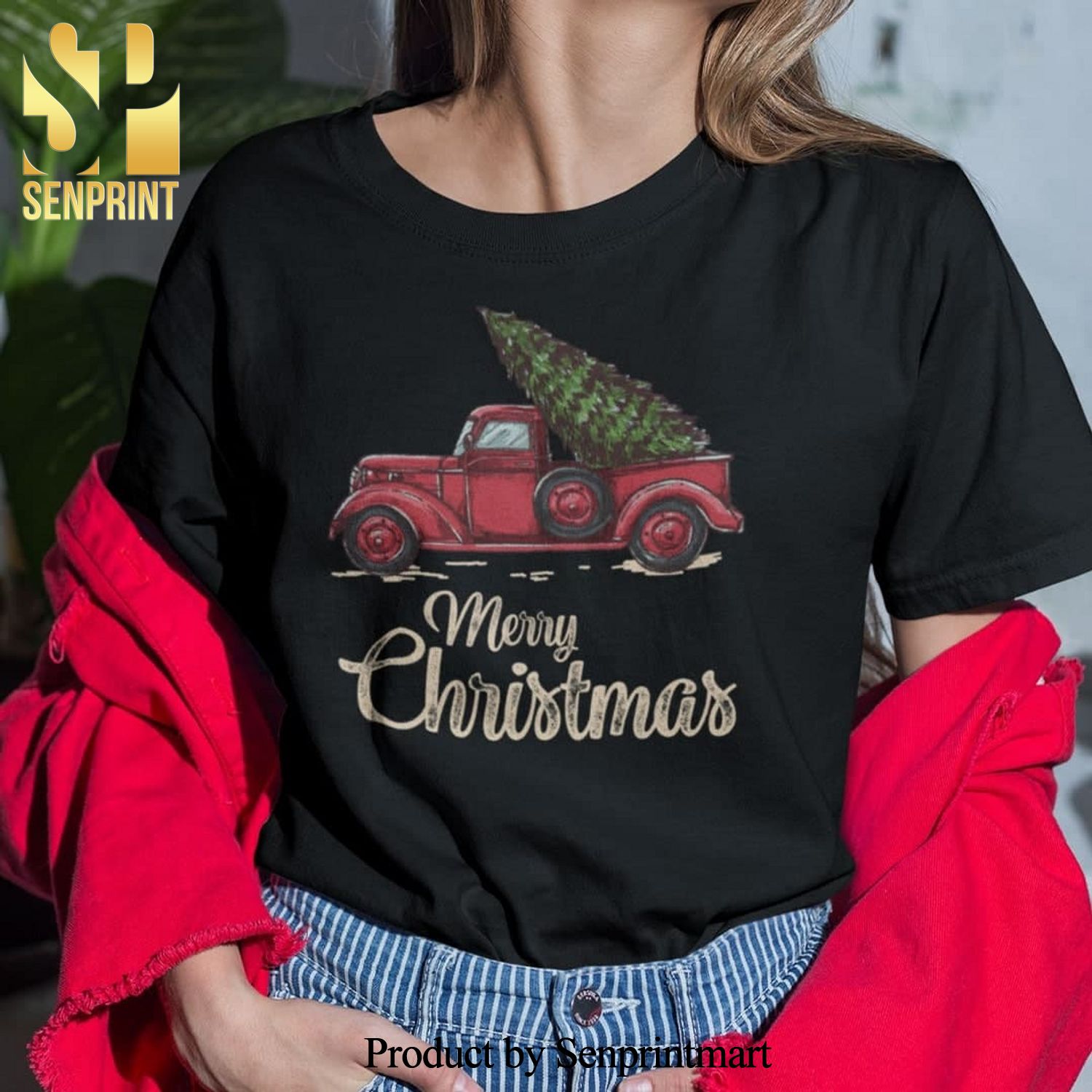 Christmas Truck Merry Christmas Gifts Shirt