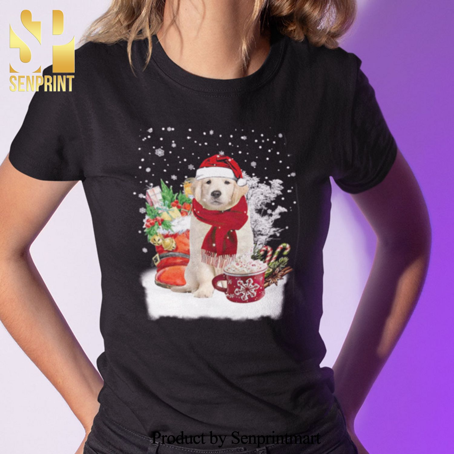 Dog Christmas Gifts Shirt Golden Retriever Lovers