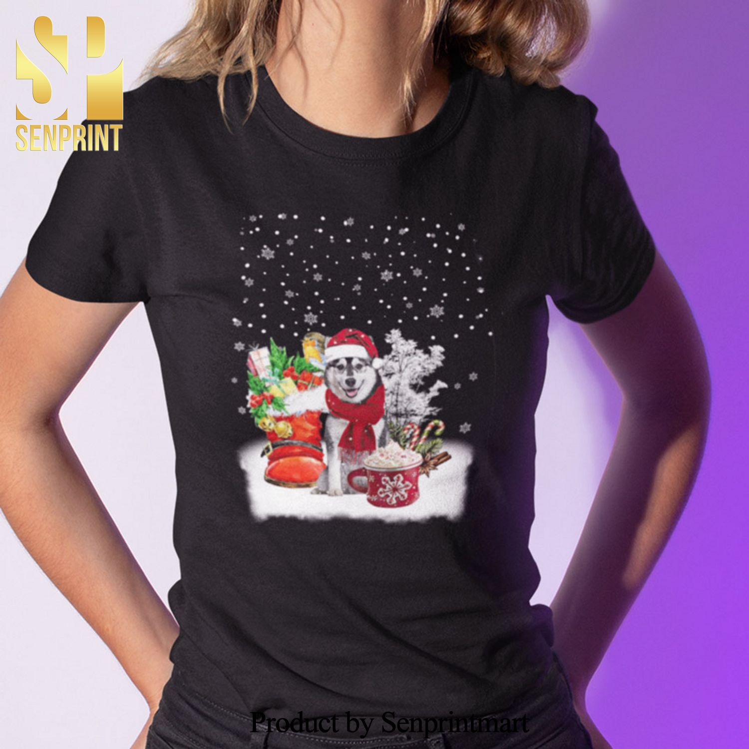 Dog Christmas Gifts Shirt Husky Lovers