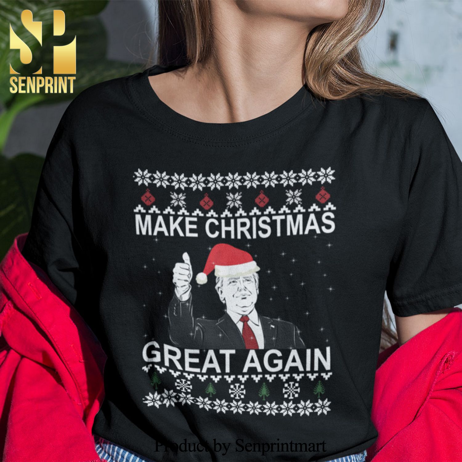 Donald Trump Christmas Gifts Shirt Make Christmas Great Again