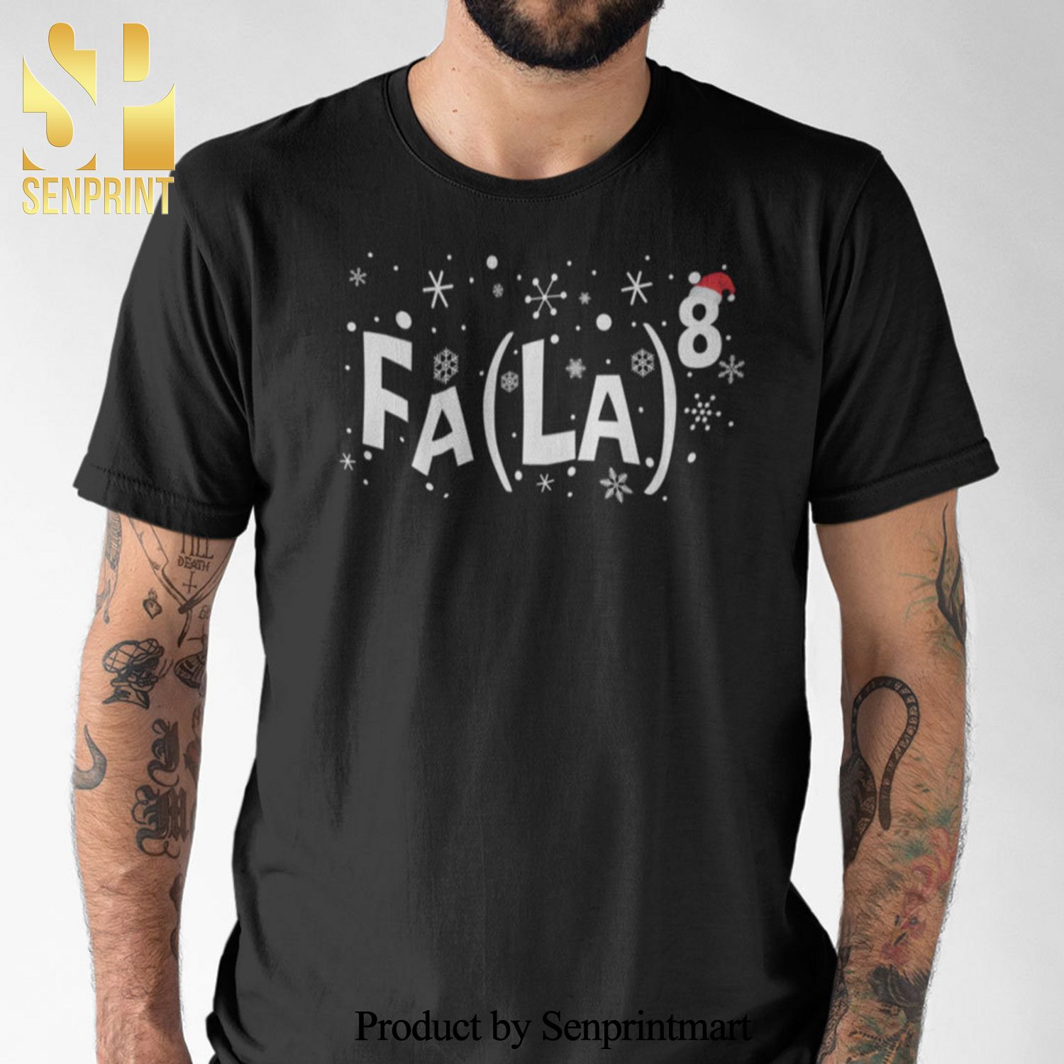 FA  LA 8 Christmas Gifts Shirt Merry Christmas Math Tee