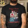 Festive Af Christmas Gifts Shirt Skeleton Middle Finger Light Tee