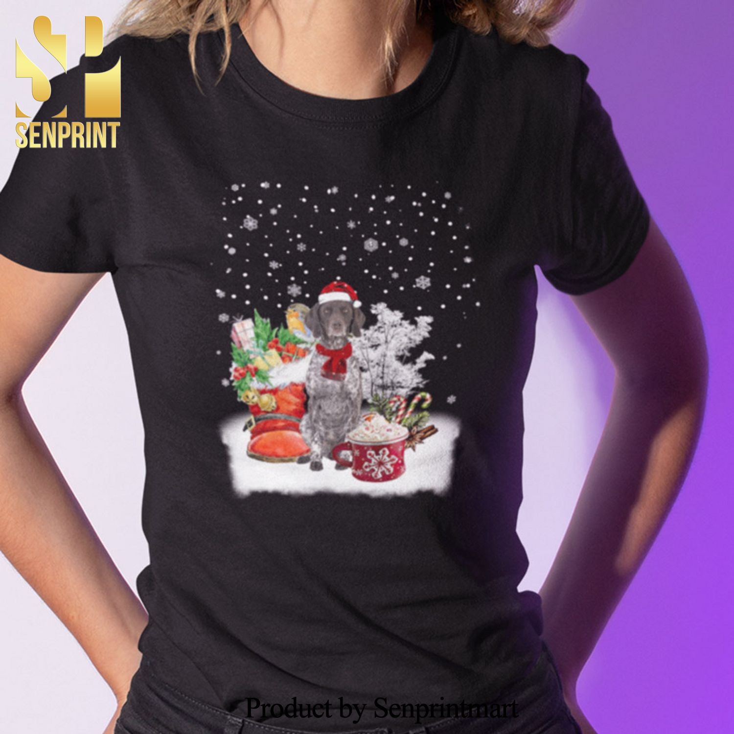 German Shorthaired Pointer Dog Christmas Gifts Shirt German Shorthaired Pointer Lovers