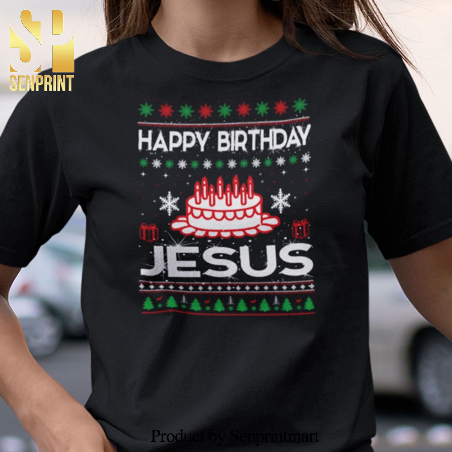 Happy Birthday Jesus Christmas Gifts Shirt Ugly Christmas