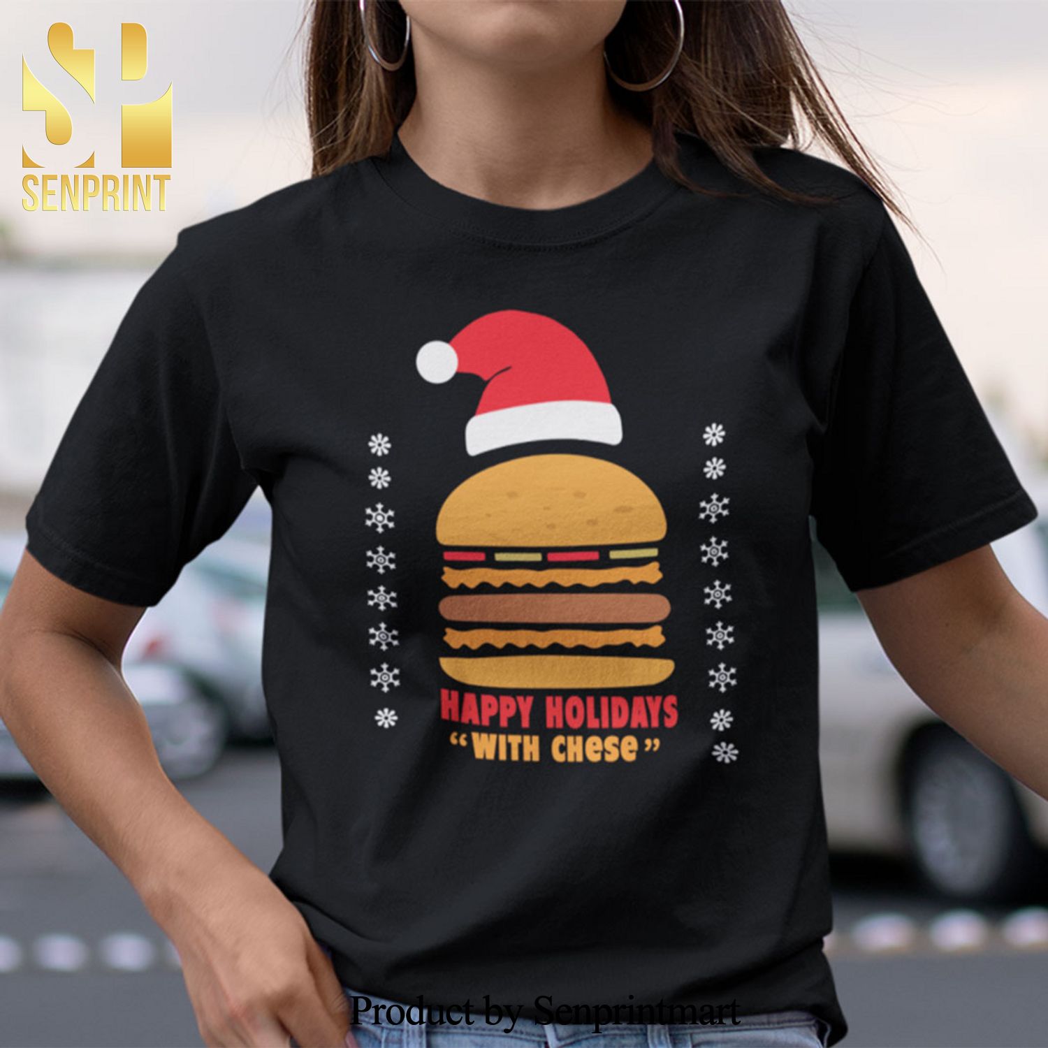 Happy Holidays With Cheese Christmas Gifts Shirt