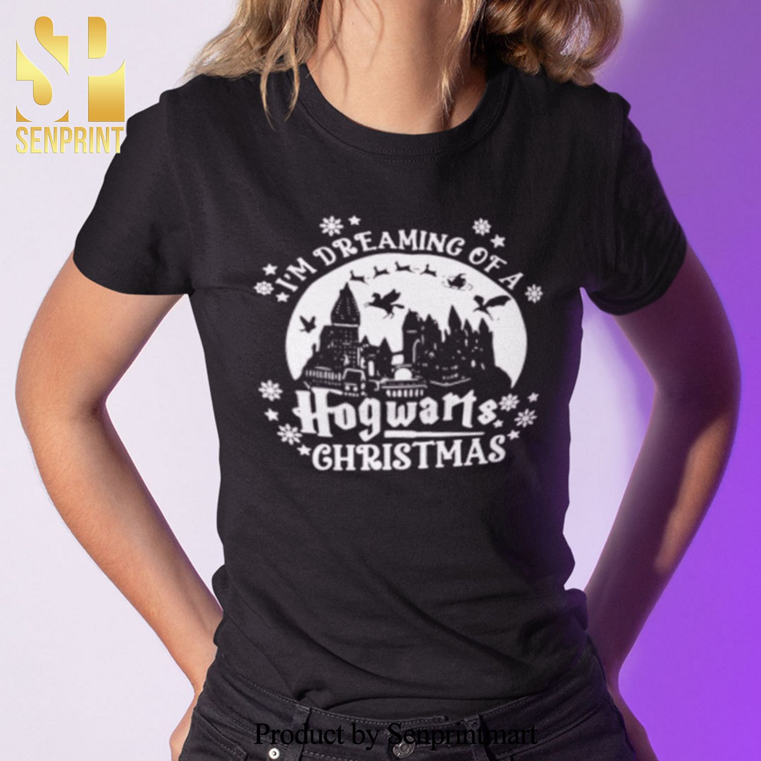 I’m Dreaming Of A Hogwarts Christmas Gifts Shirt Harry Potter Christmas Tee